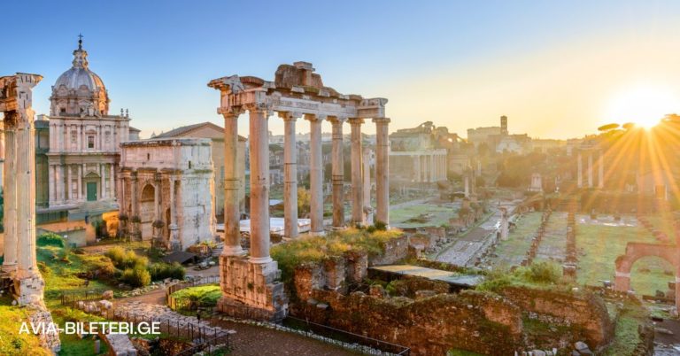 Kutaisi Rome air tickets